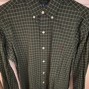 Polo Mens Plaid Button Down